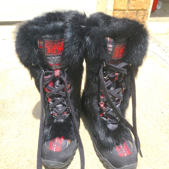 Women coach winter boots